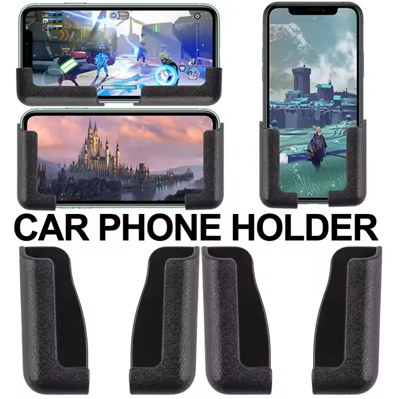 Phone Accessories Holder Car - ที่วางโทรศัพท์ในรถยนต์อเนกประสงค์ แบบพกพา ติดแน่น น้ำหนักเบา ไม่เปลืองพื้นที่ อุปกรณ์ตกแต่งภายในรถยนต์